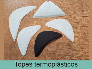 Topes termoplásticos para el calzado en varios colores